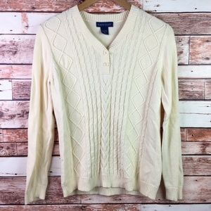 🐙 Karen Scott Small 100% Cotton Sweater